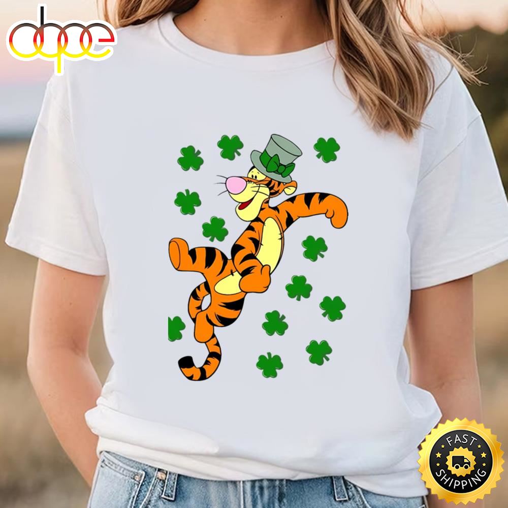 Happy St Patrick’s Day Tigger Winnie The Poo Shirt Tshirt