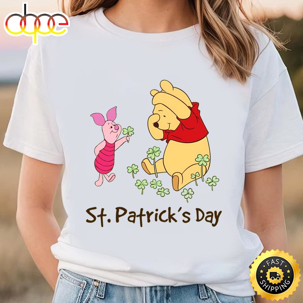 Happy St Patrick’s Day Winnie The Poo Shirt Tee