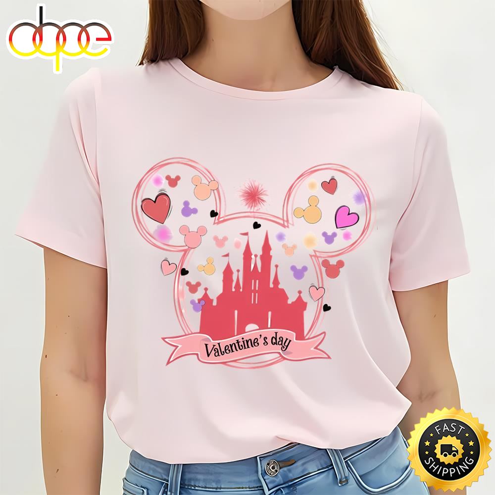 Happy Valentine Mickey Mouse And Friend Valentine Shirt