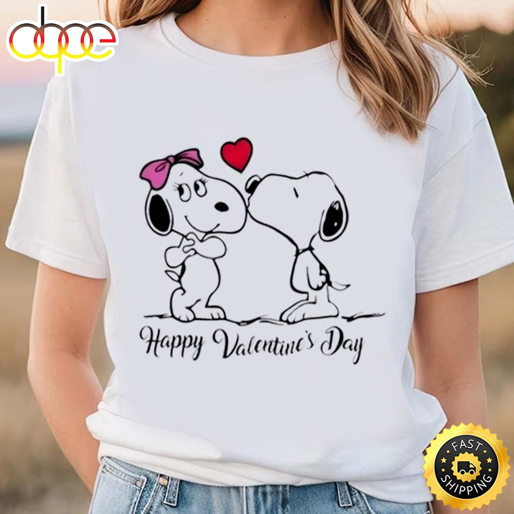 Happy Valentine Snoopy Merch Snoopy Valentine T Shirt