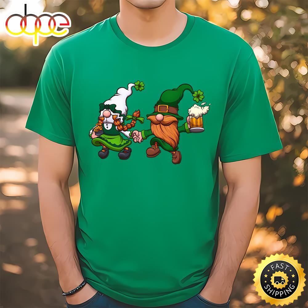 Hopping St Patrick’s Day Gnomes T Shirt T Shirt