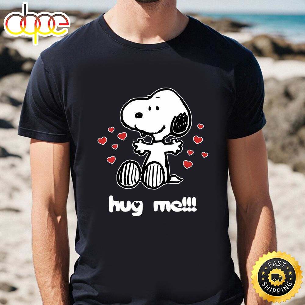 Hug Me Valentines Day Snoopy Shirt