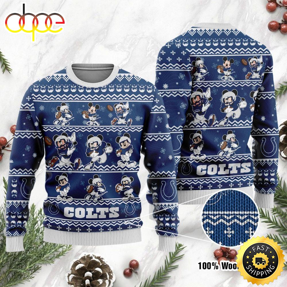 Indianapolis Colts Mickey Mouse Ugly Christmas Sweater, Perfect Holiday Gift