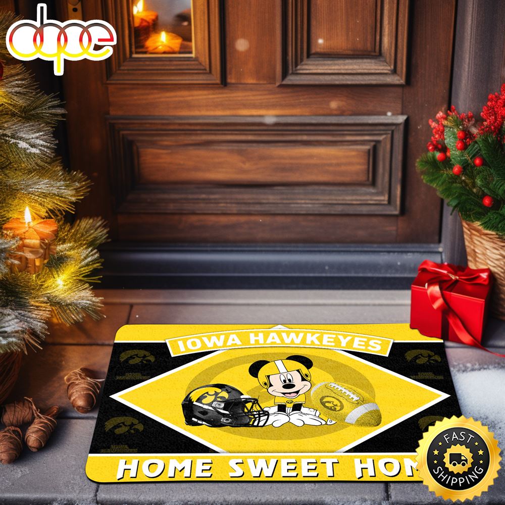 Iowa Hawkeyes Doormat Sport Team And MK Doormat FootBall Fan Gifts ArtsyWoodsy.Com Cw1i5i.jpg