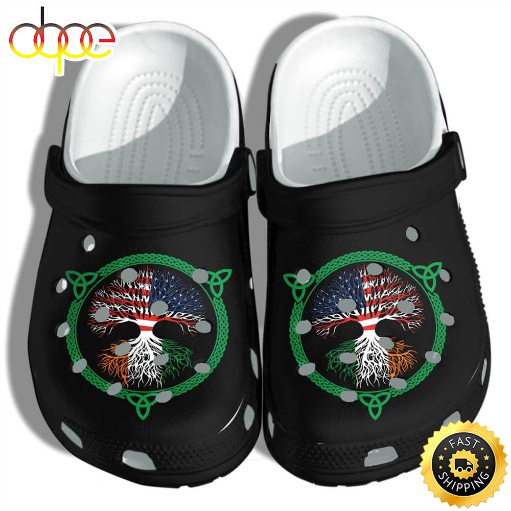 St Patricks Day Christian Cross Irish Shamrock Celtics Shoes