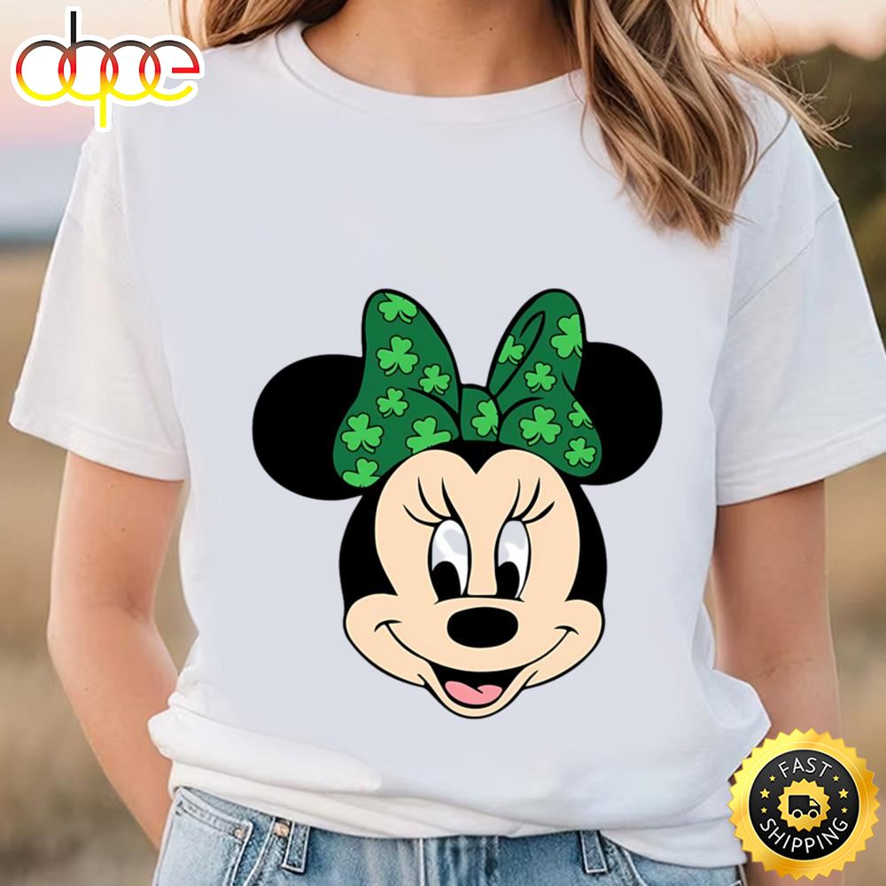 Irish Minnie Mouse Baseball Shirt, St Patricks Disney Shirt Tshirt