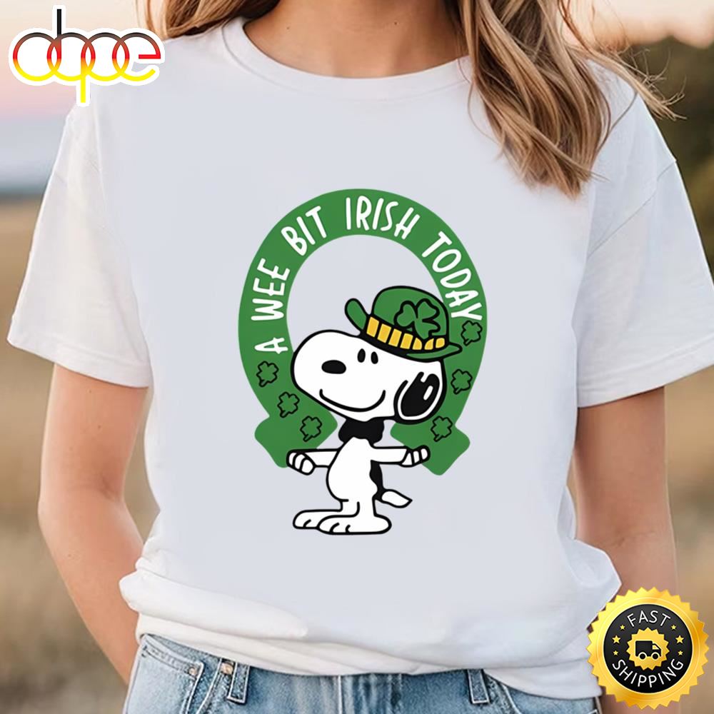 Irish Snoopy St Patricks Day Shirt Greetings Day Shamrock Shirt T Shirt
