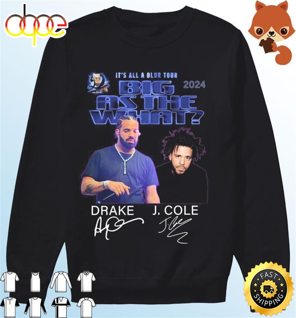 It's All A Blur Tour 2024 Drake And J. Cole Signatures Shirt
