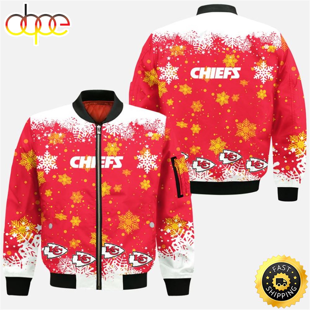 Kansas City Chiefs Christmas Pattern Bomber Jackets Fans