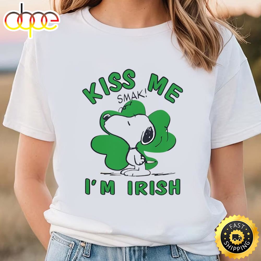Kiss Me I’m Irish Shirt, Snoopy St Patricks Day T Shirt T Shirt