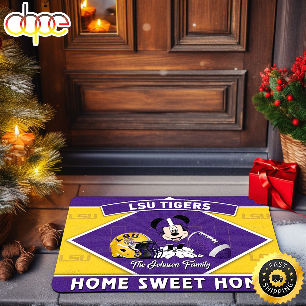 LSU TIGERS Doormat Custom Your Family Name Sport Team And MK Doormat FootBall Fan Gifts EHIVM 52722 ArtsyWoodsy.Com Tdax2d.jpg