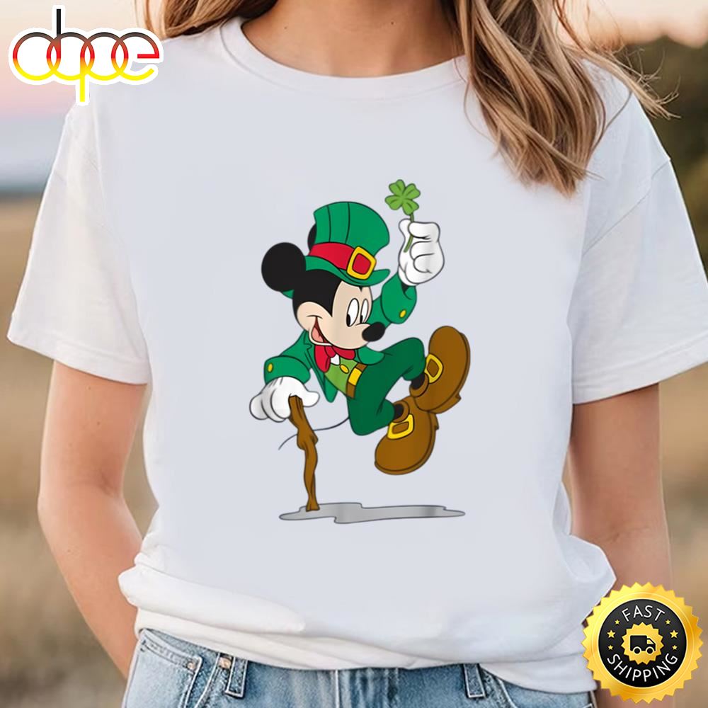 Leprechaun Mickey Mouse St. Patrick’s Day T Shirt Tee