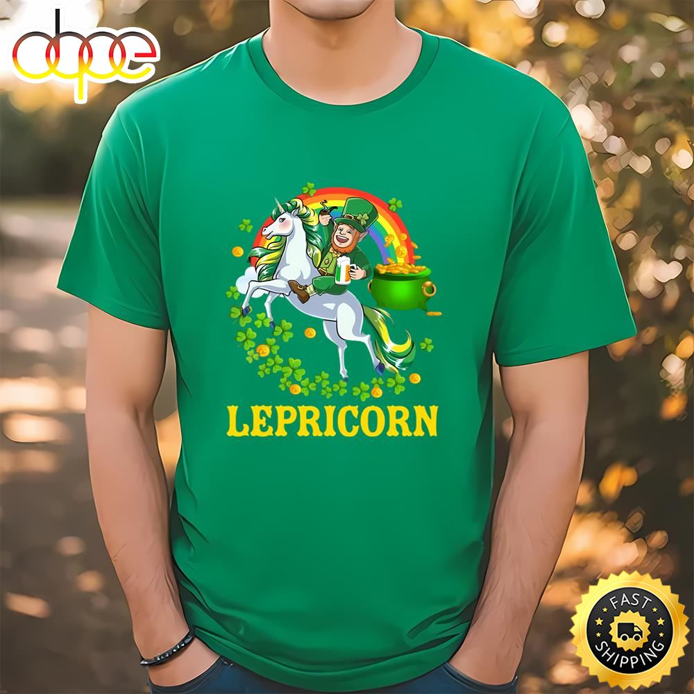 Lepricorn Leprechaun Unicorn T Shirt St Patricks Day Girls T Shirt Tshirt