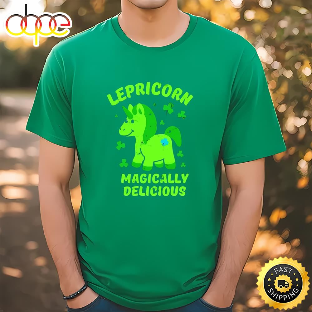 Lepricorn Magically Delicious St Patrick’s Day Unicorn Shirt Tshirt