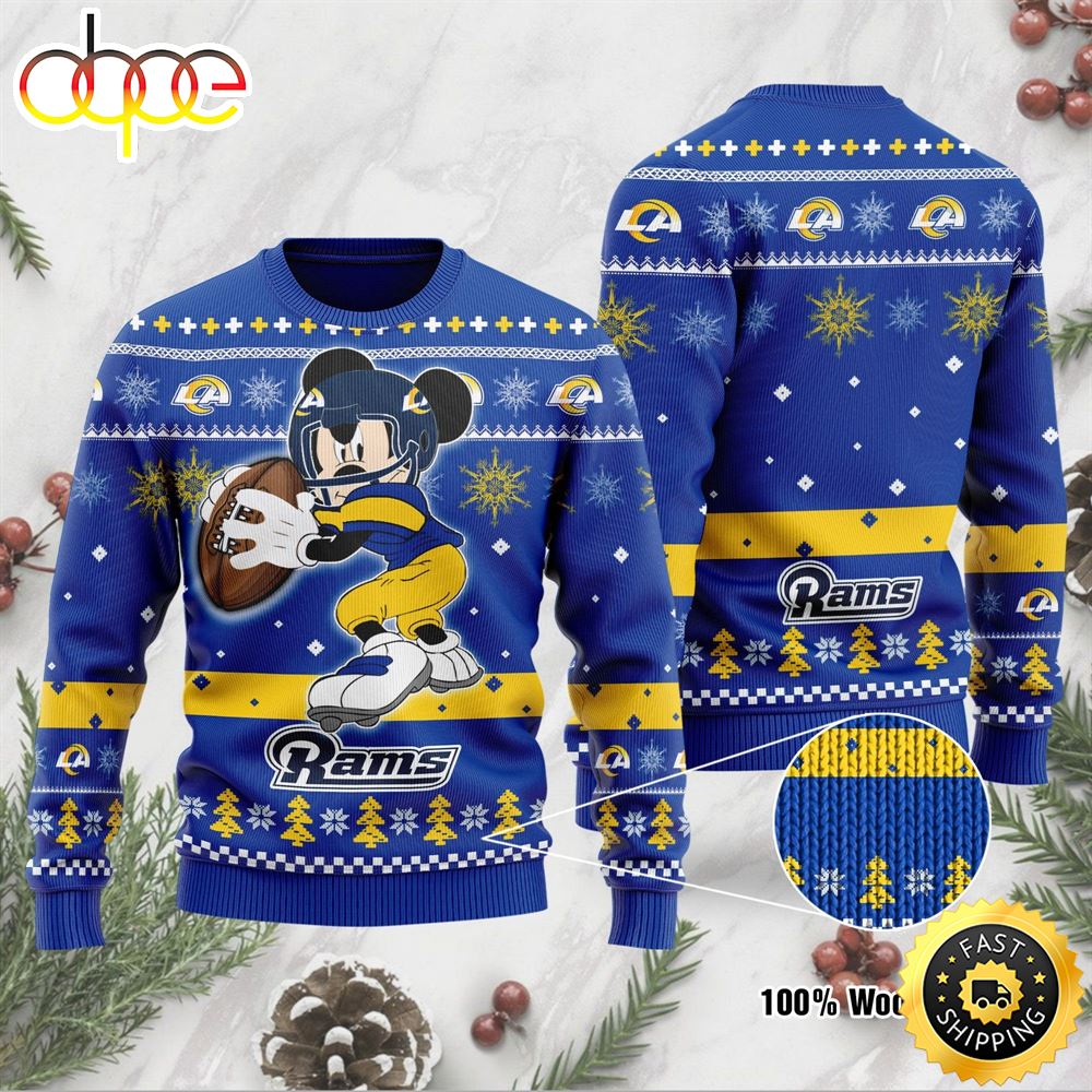 Los Angeles Rams Mickey Mouse Funny Ugly Christmas Sweater Perfect Holiday Gift Yutry6.jpg