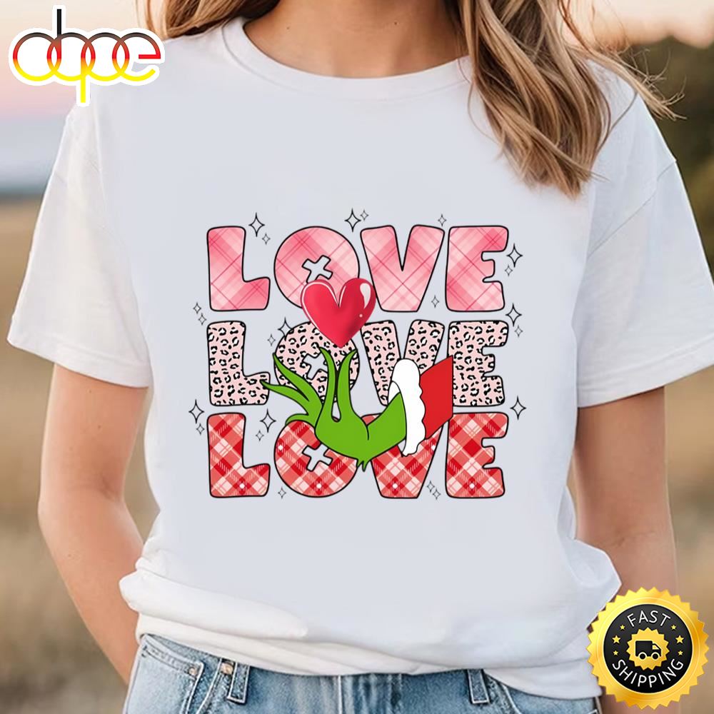 Love Heart Grinch’s Valentine Day Shirt