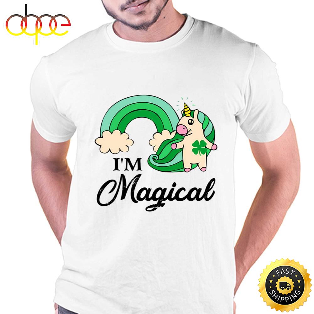 Magical Rainbow Unicorn St Patricks Day T Shirt Tshirt