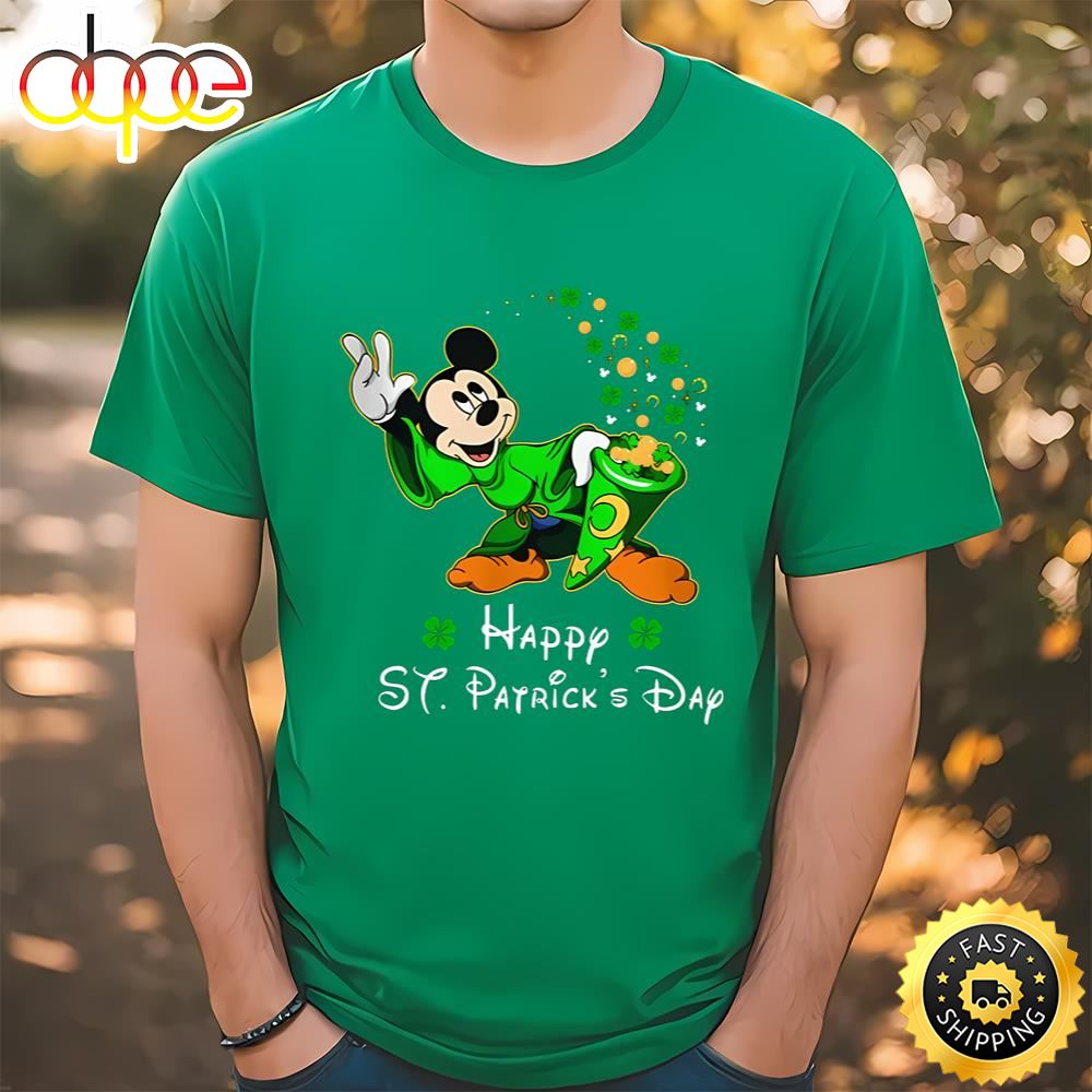 Magician Mickey Mouse Disney St Patricks Day Shirt T Shirt
