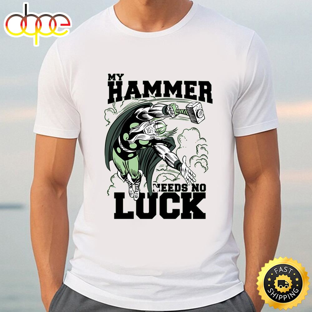 Marvel St. Patrick’s Day Thor My Hammer Needs No Luck T Shirt Tshirt