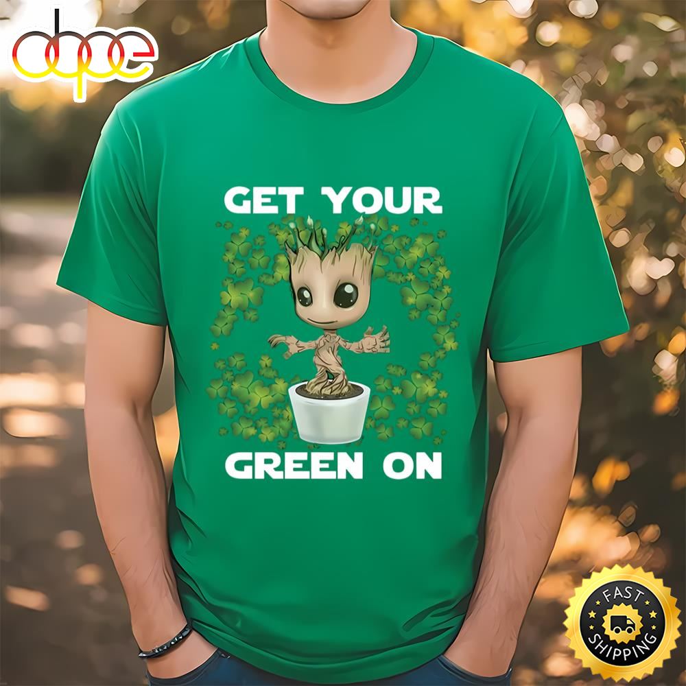 Marvel St Patrick’s Day Get Your Groot On T Shirt Tee