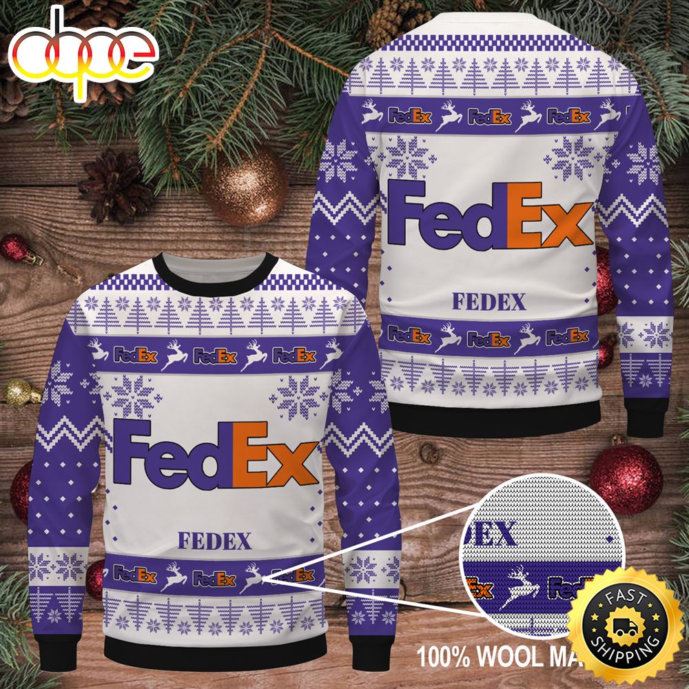 Merry Christmas 2023 Fedex Ugly Sweater Htvq6713