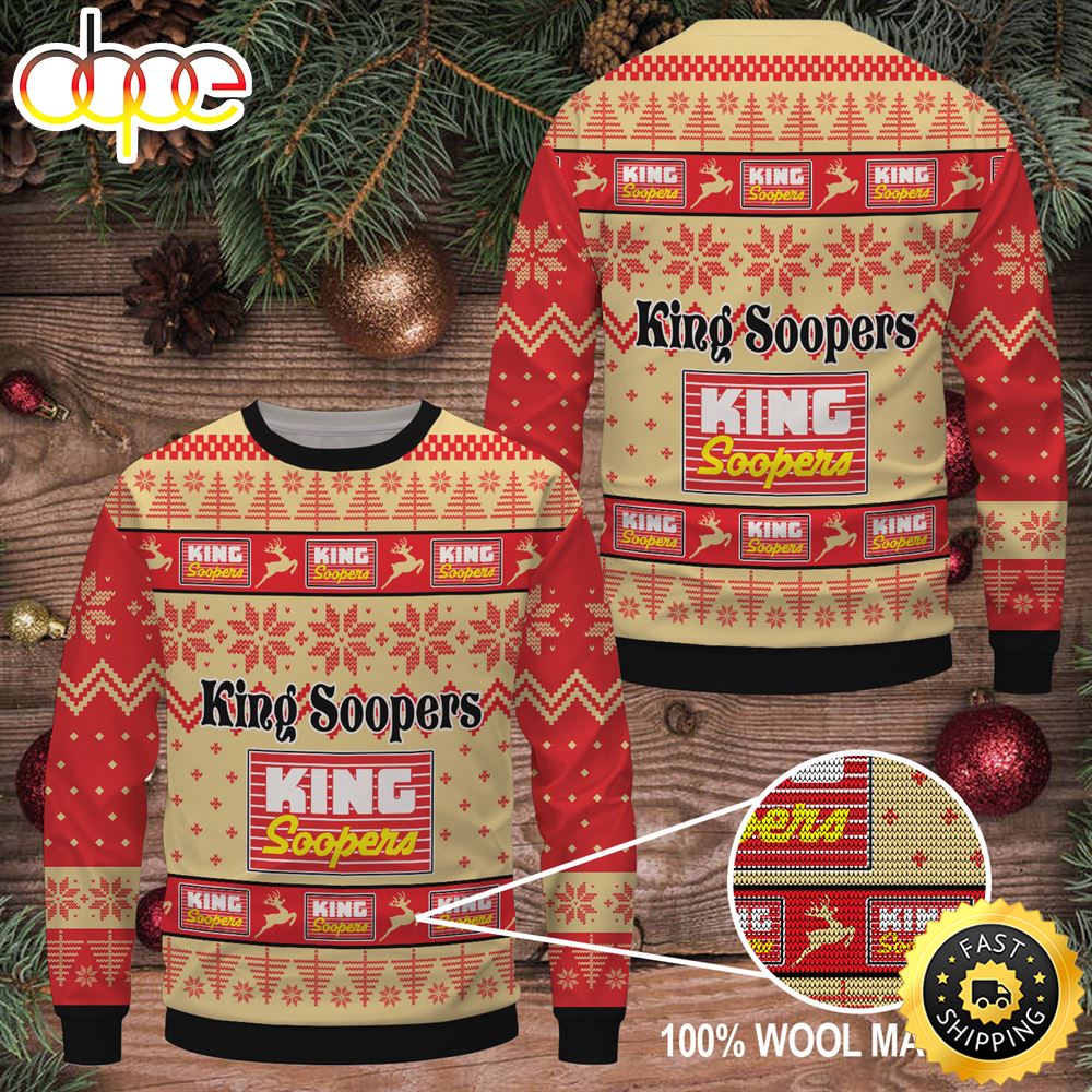 Merry Christmas 2023 King Soopers Ugly Sweater