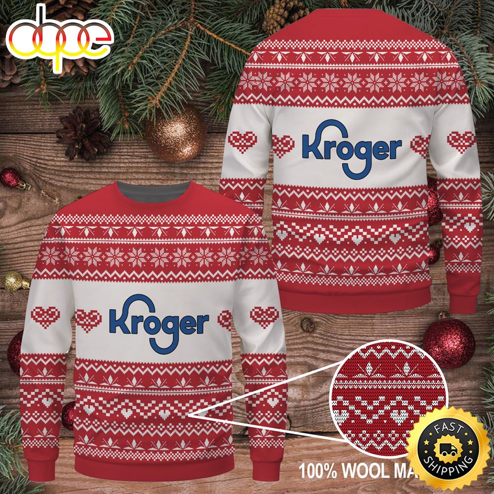 Merry Christmas 2023 Kroger Ugly Sweater