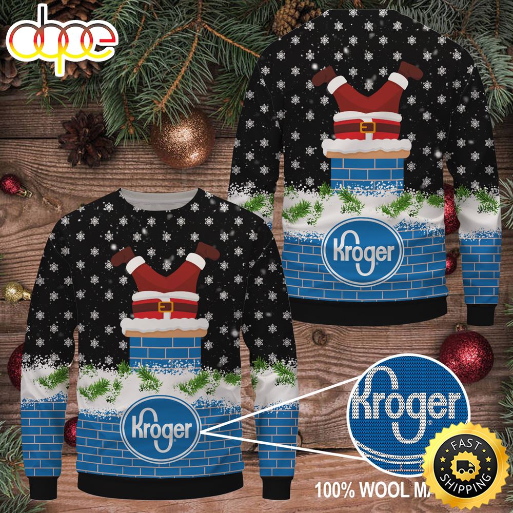Merry Christmas 2023 Kroger Wool Sweater Christmas