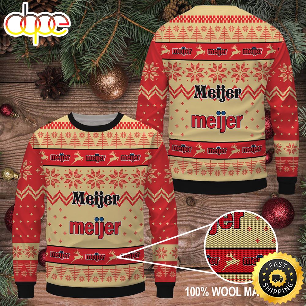 Merry Christmas 2023 Meijer Ugly Sweater