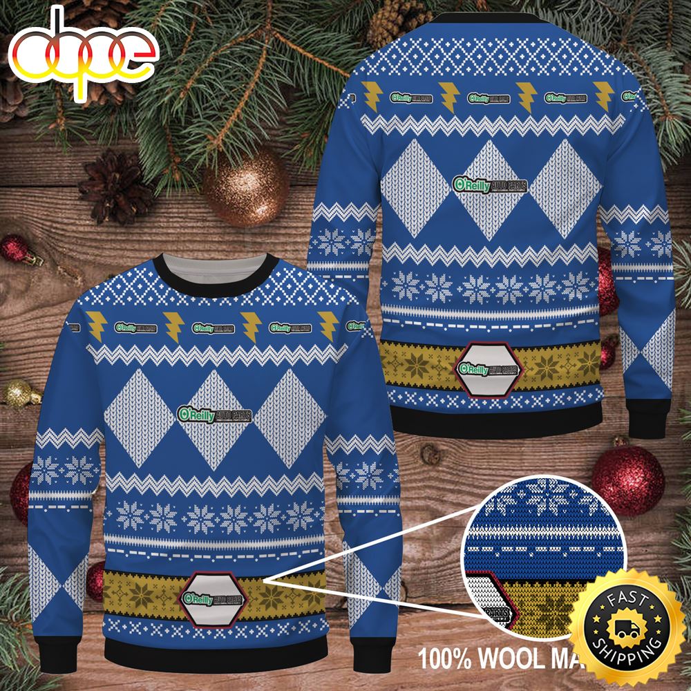 Merry Christmas 2023 O'reilly Auto Parts Ugly Sweater