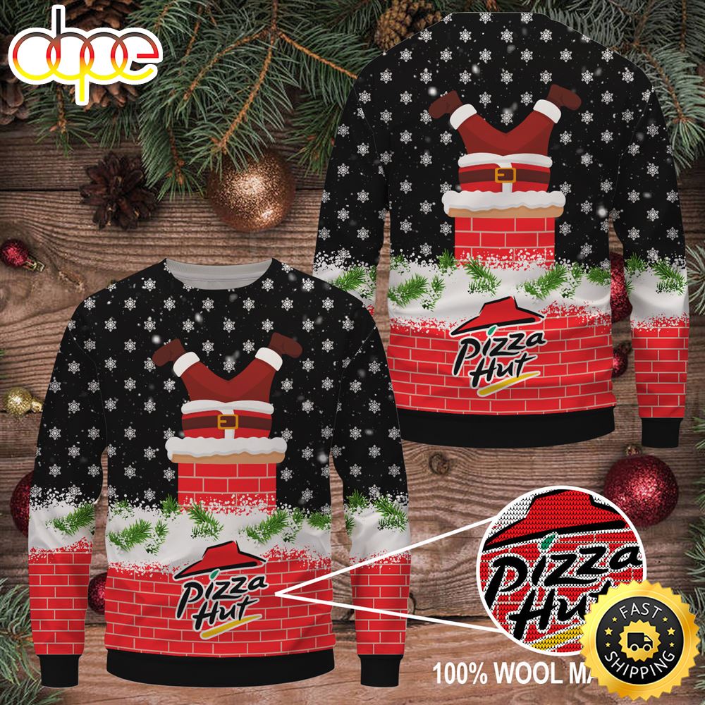 Merry Christmas 2023 Pizza Hut Wool Sweater Christmas