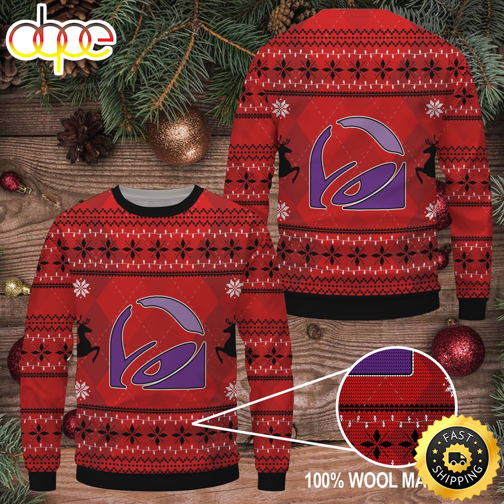 Taco bell christmas on sale sweater