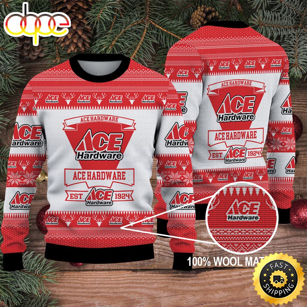 Merry Christmas 2023 Ugly Sweater Ace Hardware