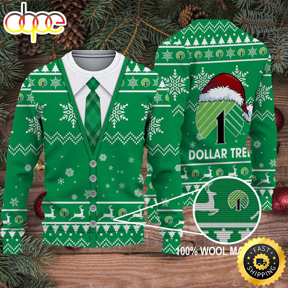 Merry Christmas 2023 Ugly Sweater Dollar Tree Xths2188