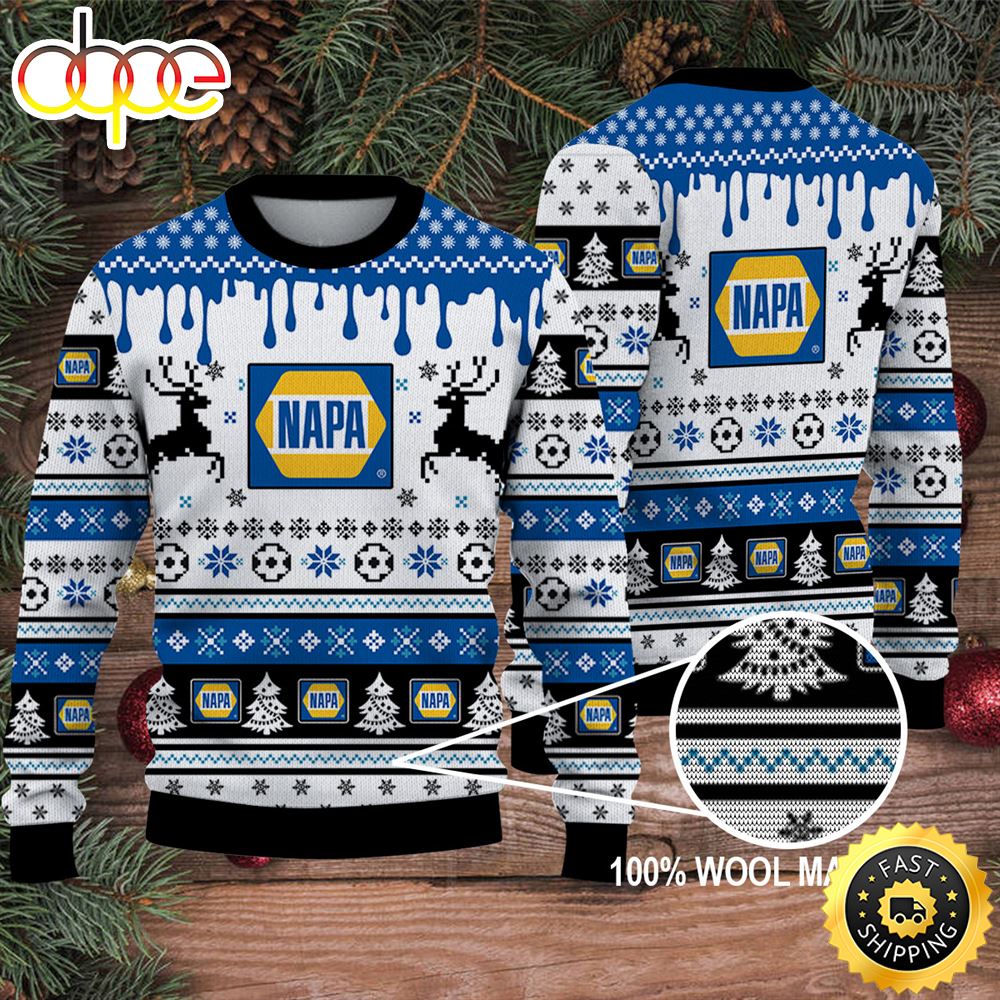 Merry Christmas 2023 Ugly Sweater Napa Auto Parts