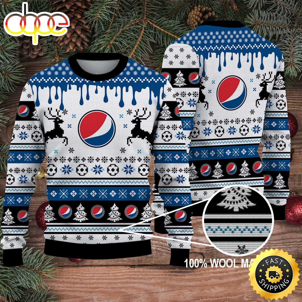 Merry Christmas 2023 Ugly Sweater Pepsi