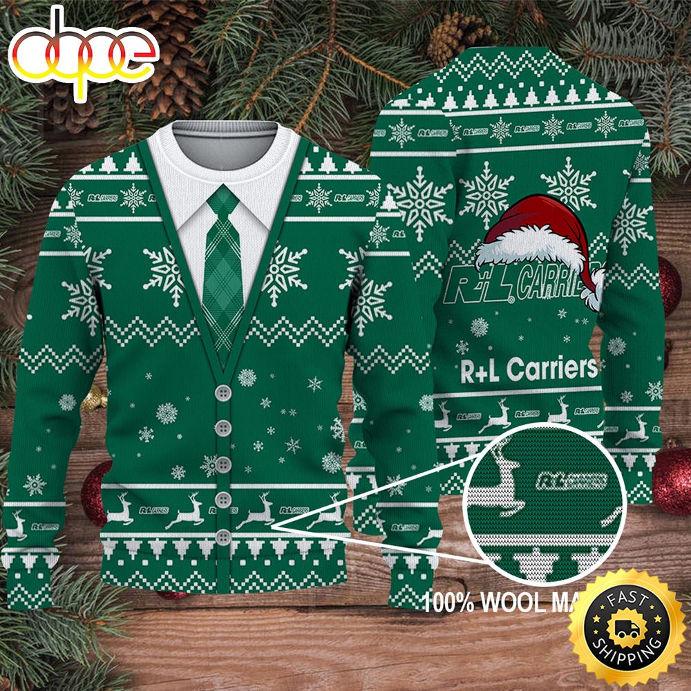 Merry Christmas 2023 Ugly Sweater R+L Carriers