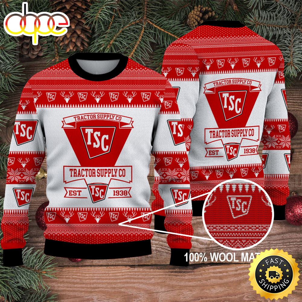Merry Christmas 2023 Ugly Sweater Tractor Supply Co