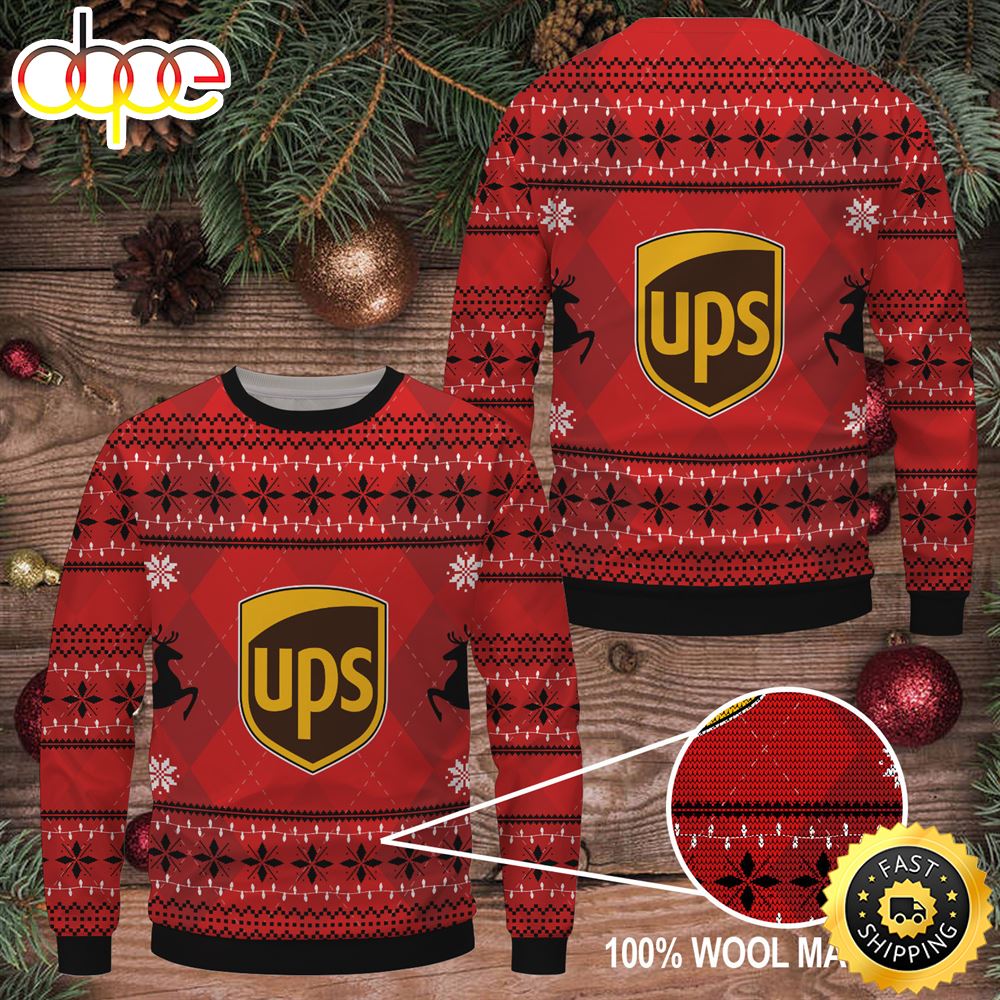Merry Christmas 2023 Ups Ugly Sweater