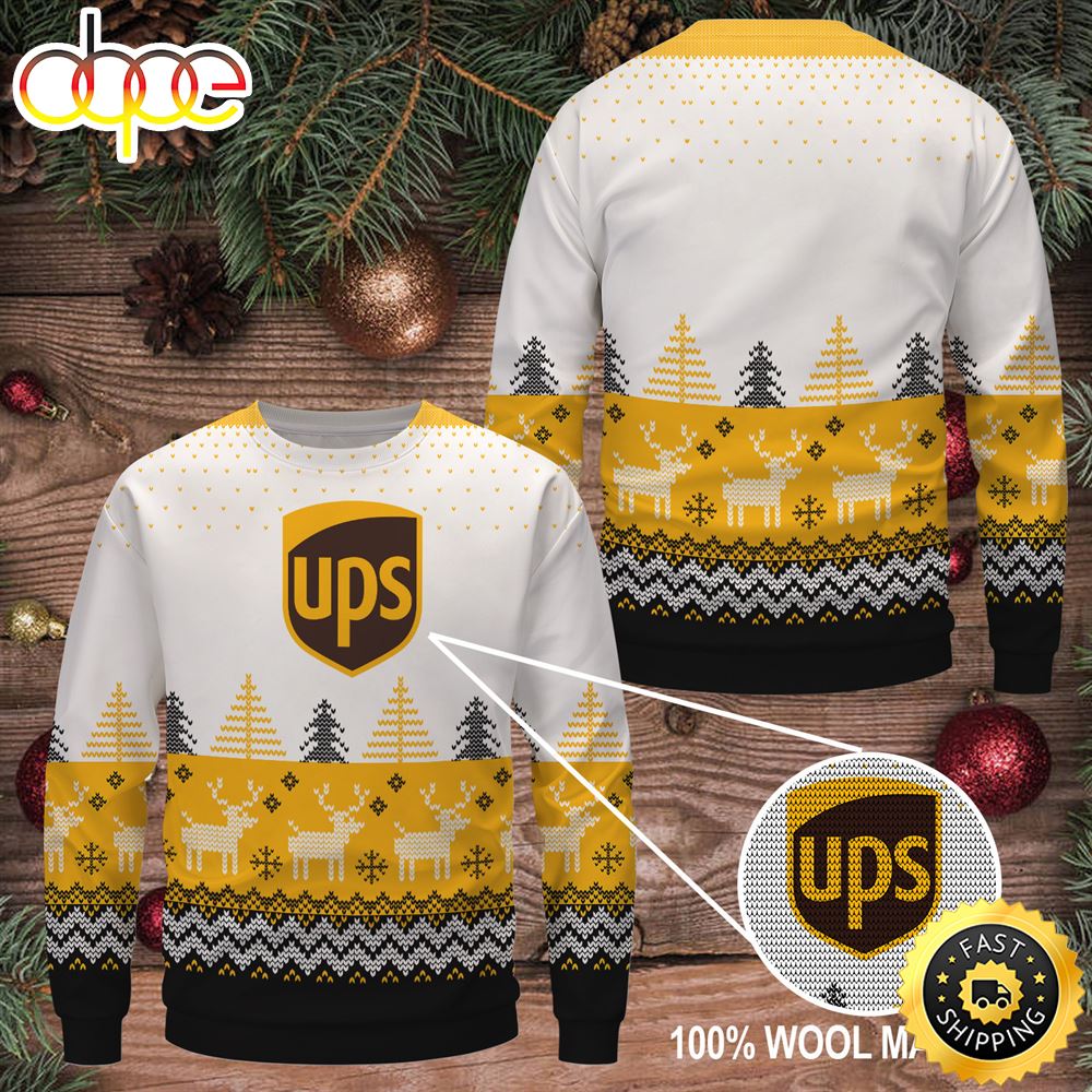 Merry Christmas 2023 Ups Wool Sweater Christmas