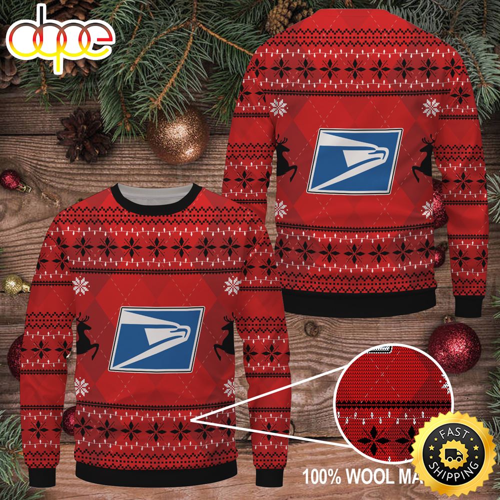 Merry Christmas 2023 Usps Ugly Sweater