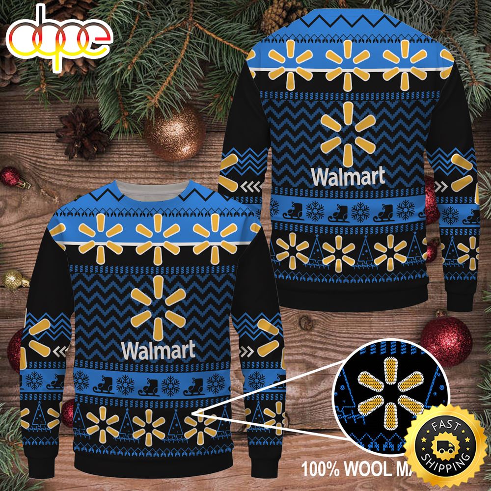 Merry Christmas 2023 Walmart Ugly Sweater Uniform