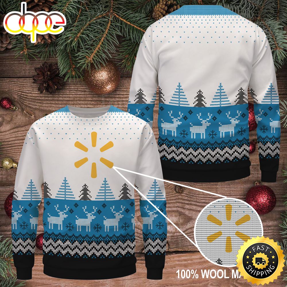 Merry Christmas 2023 Walmart Wool Sweater Christmas