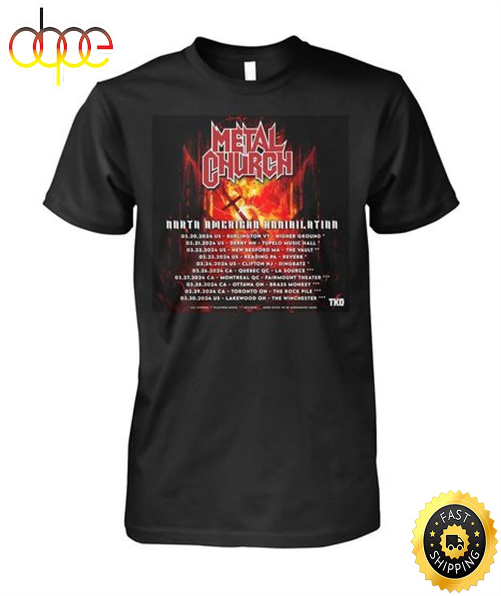 Metal Church North American Tour 2024 Shirt
