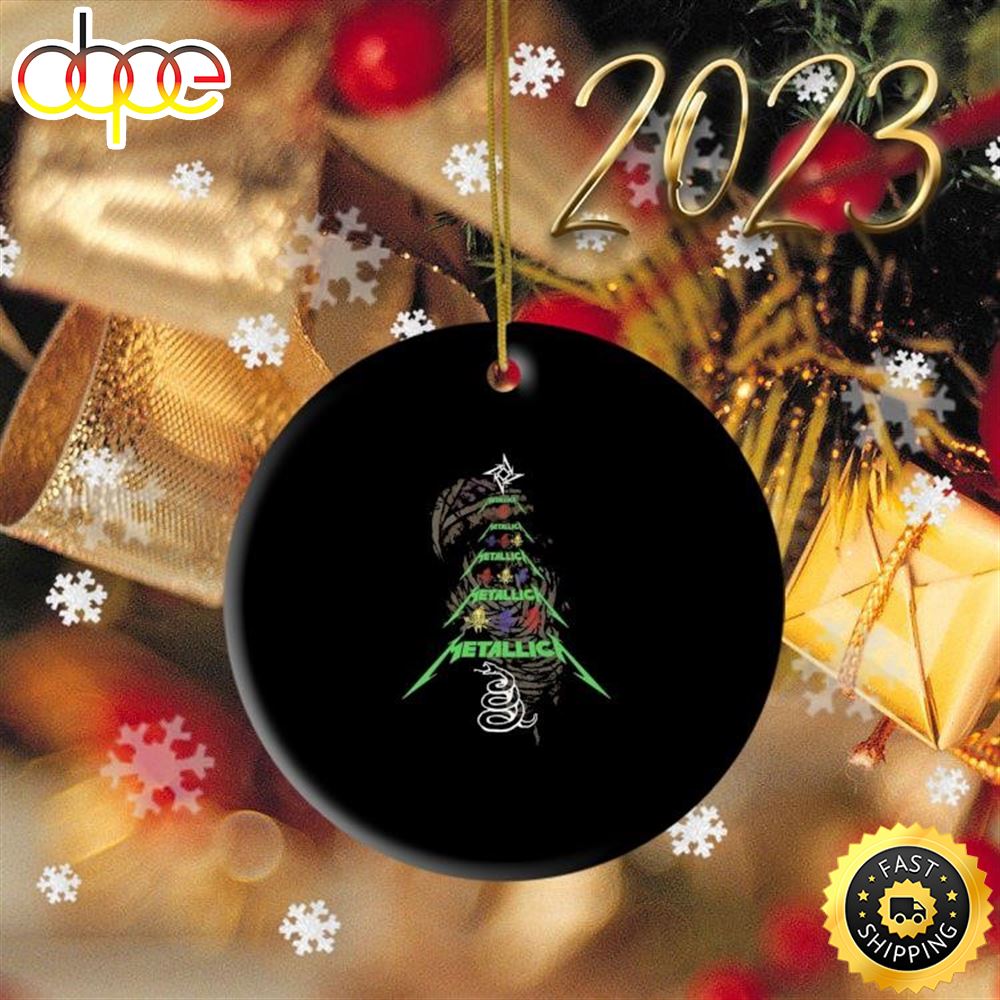 Metallica Christmas Tree Design Ornament