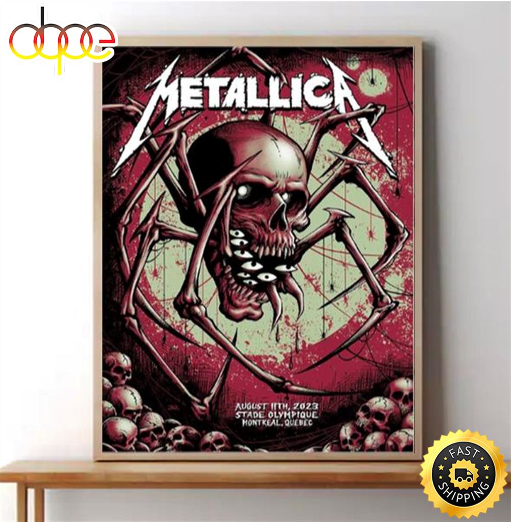 Metallica North American Tour 2023 Poster Metallica M72 World Tour Montreal Poster Ritpni.jpg