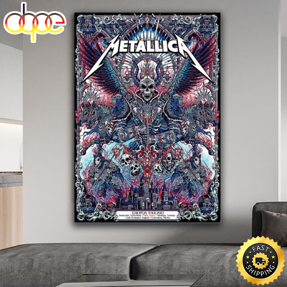 Metallica The M72 World Tour M72 Hamburg Pop Up Poster