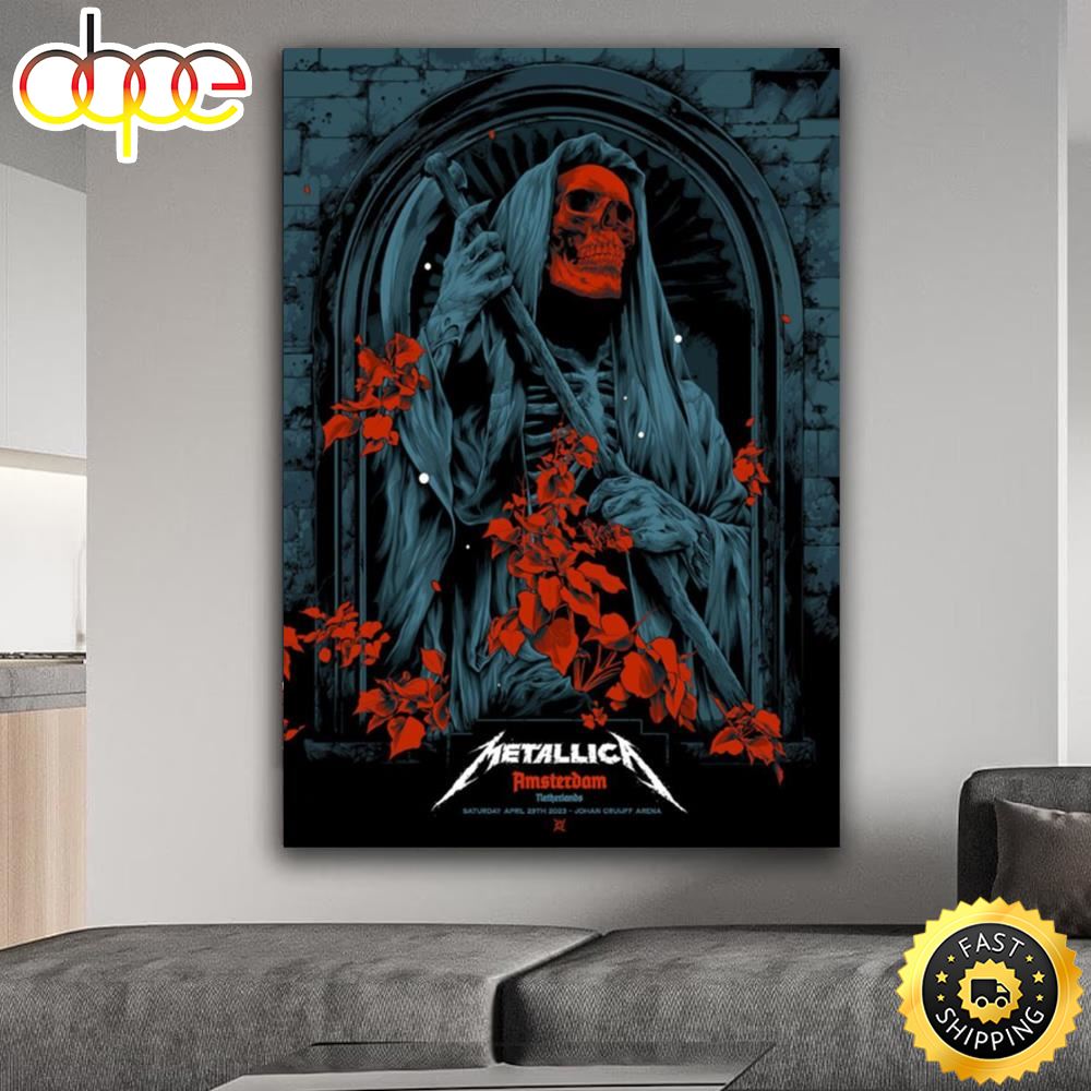 Metallica The M72 World Tour No Repeat Weekend M72 Amsterdam Tour Poster