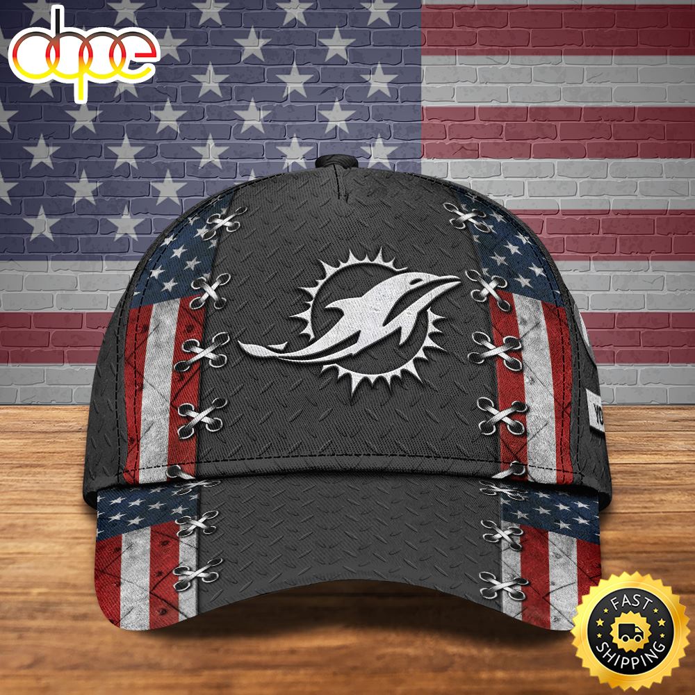 Miami Dolphins Personalized Your Name NFL Football Cap