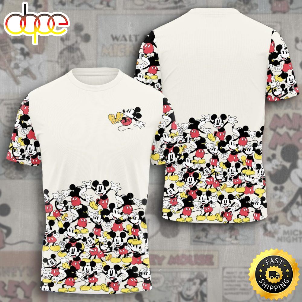 Mickey Mouse 3D T Shirt Tee